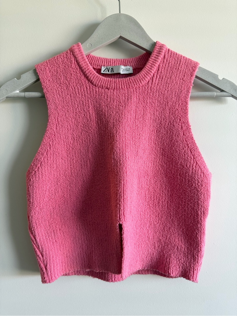 Zara pink Knit Crop Top